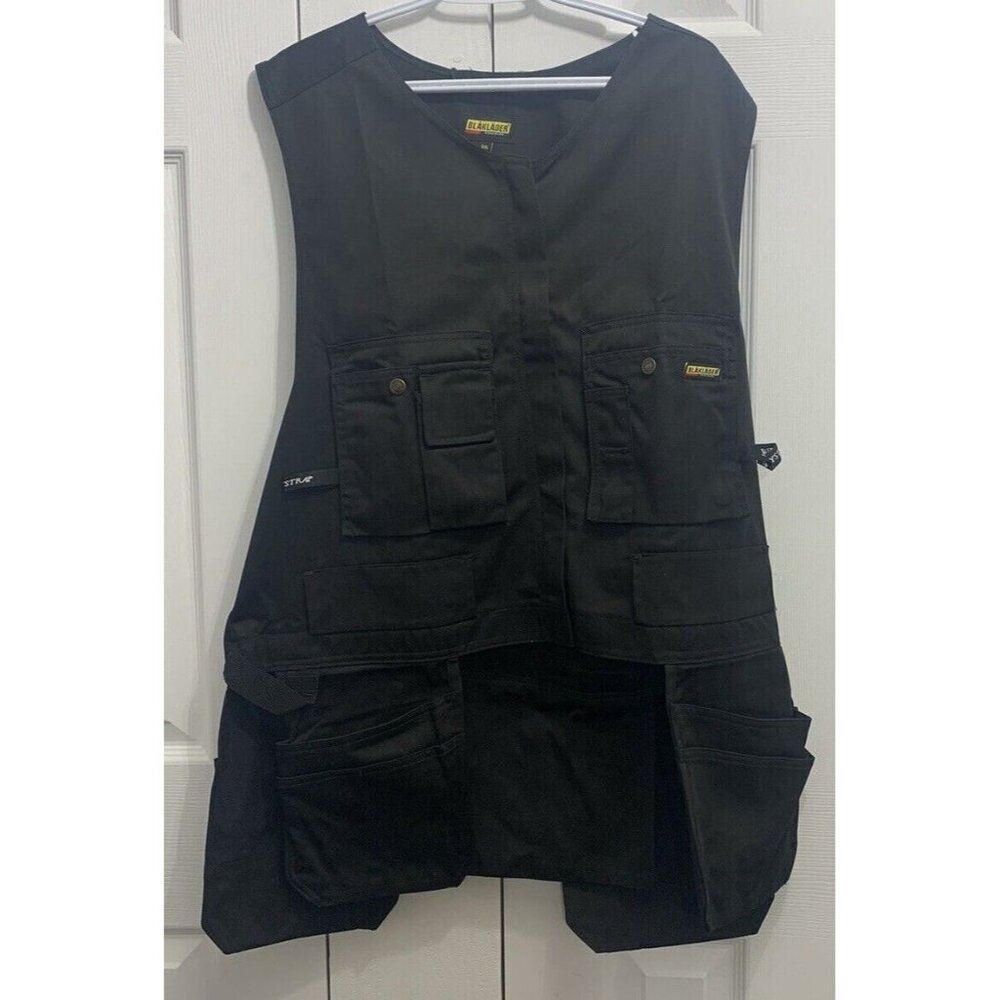 NWT - Black Blaklader Work Tool Vest / Belt with Multi Pockets Size XL